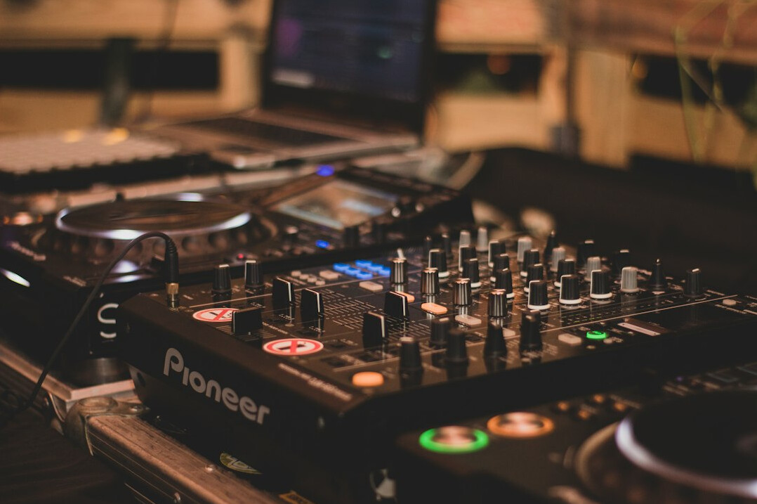 Audio and video mixing console in a production gallery